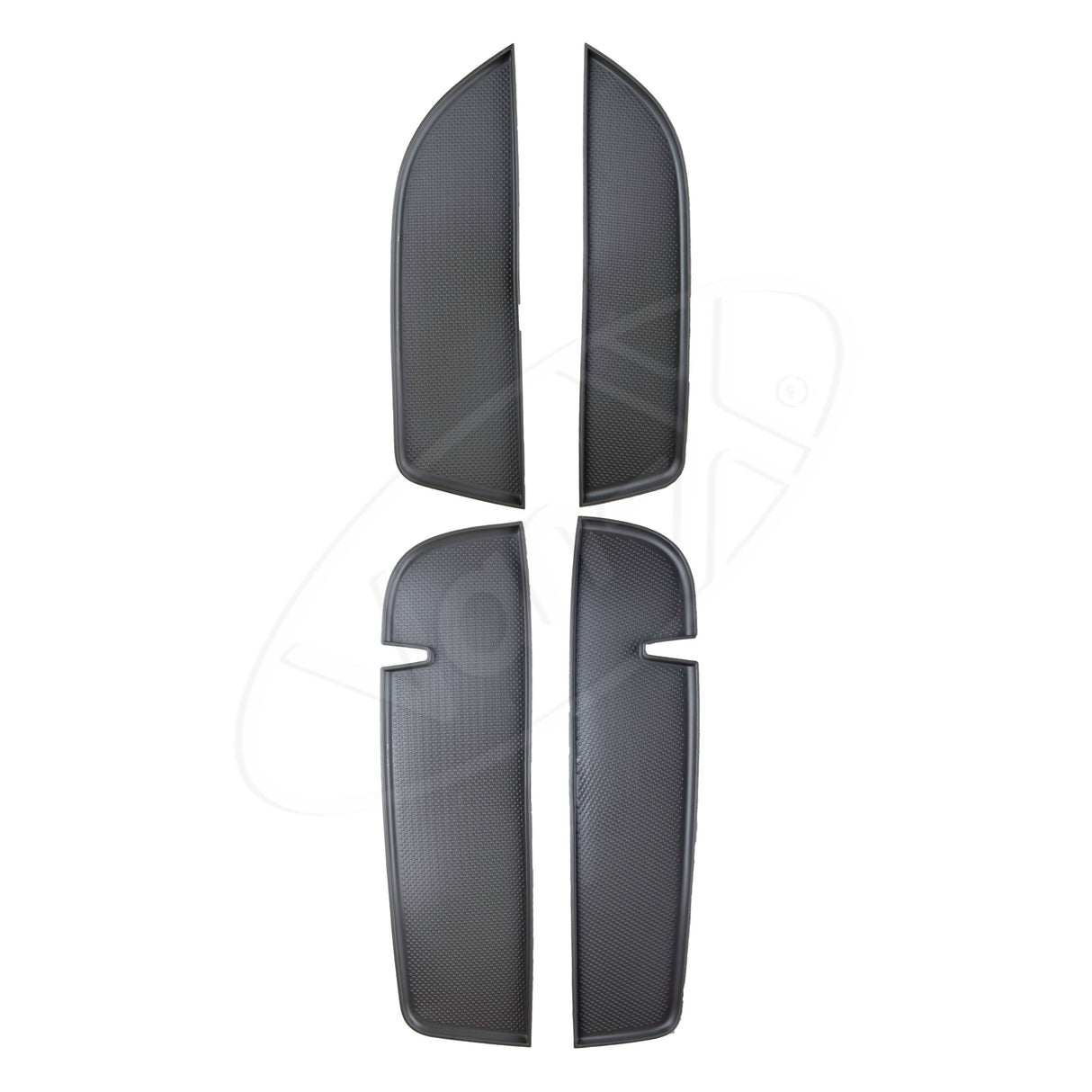 For VW T5, T5.1 NEW Door Pocket Inserts, Rubber, Door Liner Double Passenger (Dark Grey)