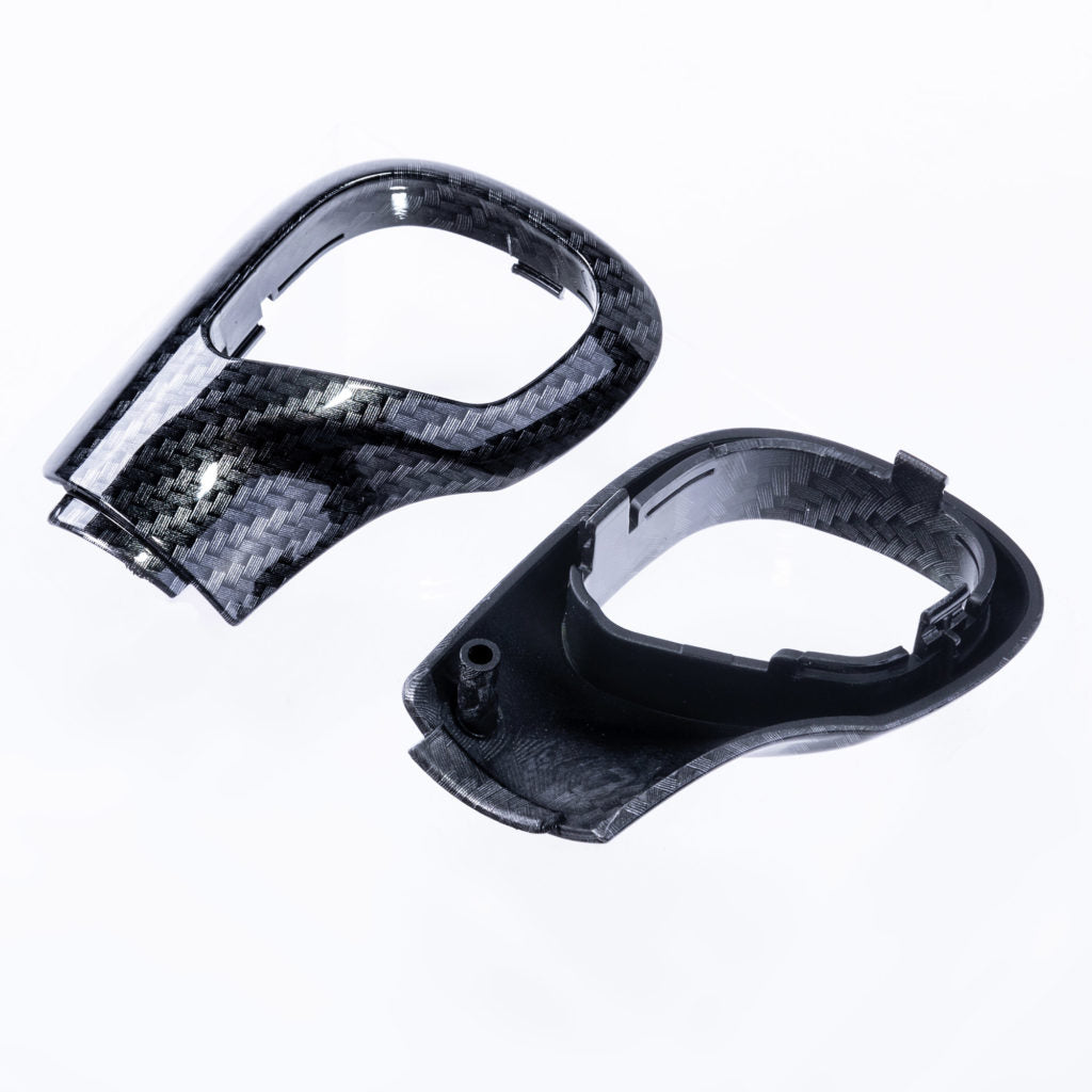 Per VW T6 Transporter Auto DSG Gear Knob Styling Caps - Coperture verniciate in carbonio, pronte per l'aggiornamento
