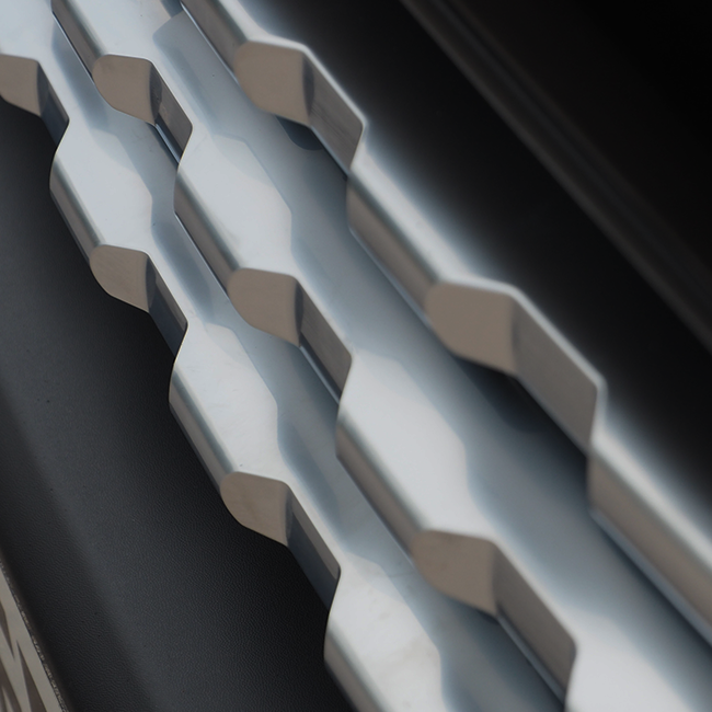 Pour Ford Transit Custom MK1 (2012-2018) - Garniture de calandre chromée mate (7 pièces) - Prête à monter