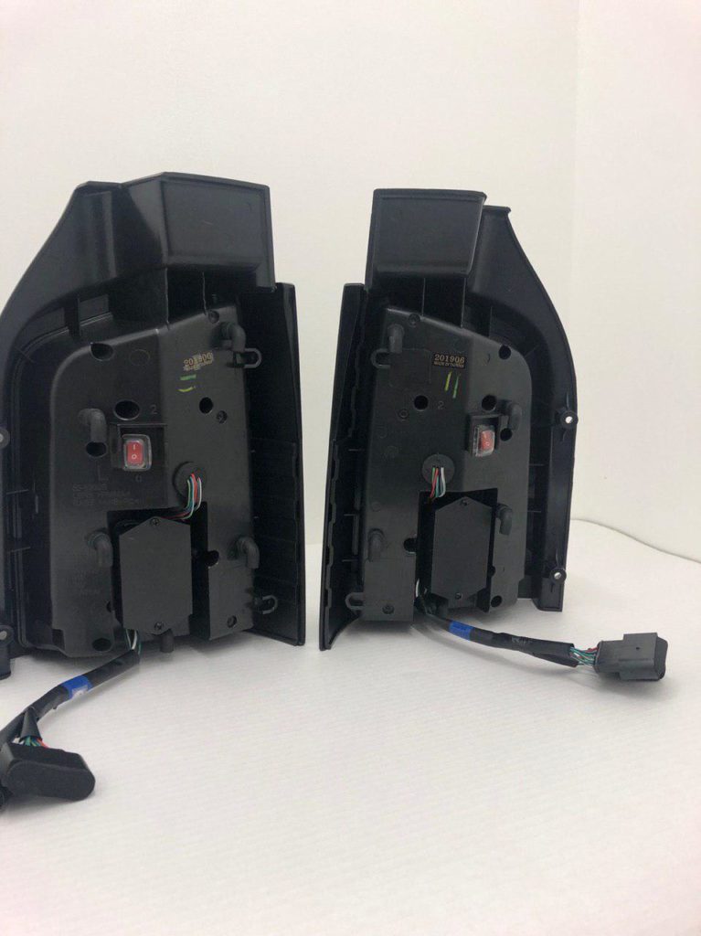 VW T5, T5.1 Portellone posteriore fumé Luci posteriori LHD Barre bianche LED Guida a sinistra Solo furgone MK3