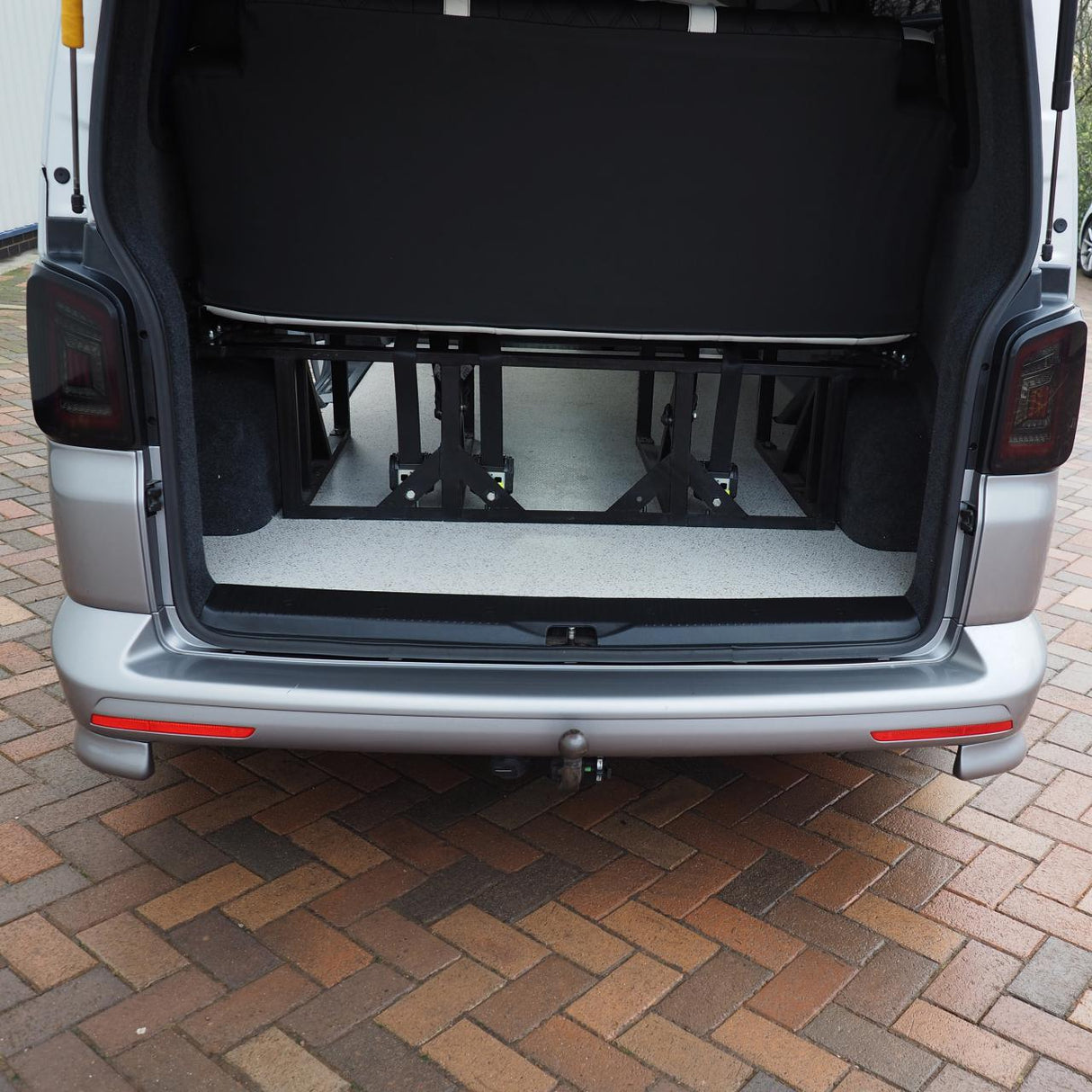 Para VW T6 V2 Transporter Cubierta de umbral trasero / Puerta única de plástico de longitud completa