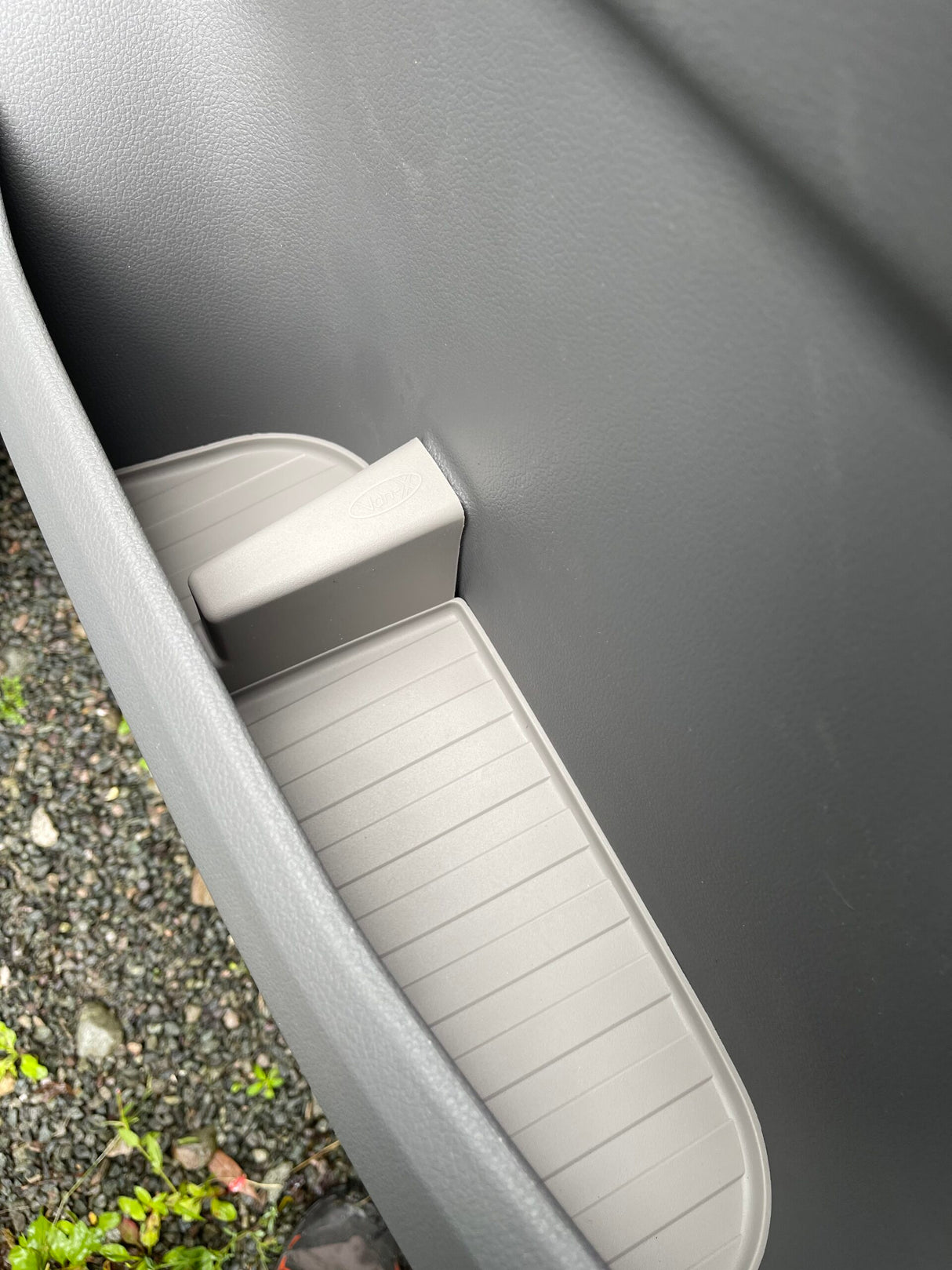 For VW T6.1 Transporter Rubber Door Liner Pocket Inserts Grey Campervan Conversion