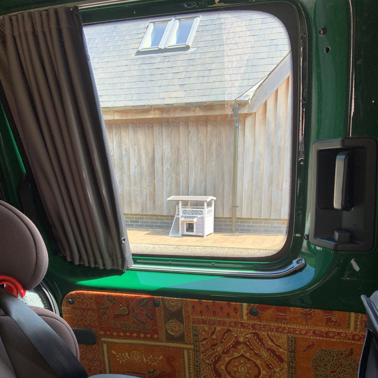 For VW Caddy Premium 2 x Side Sliding Door Window Curtains Van-X