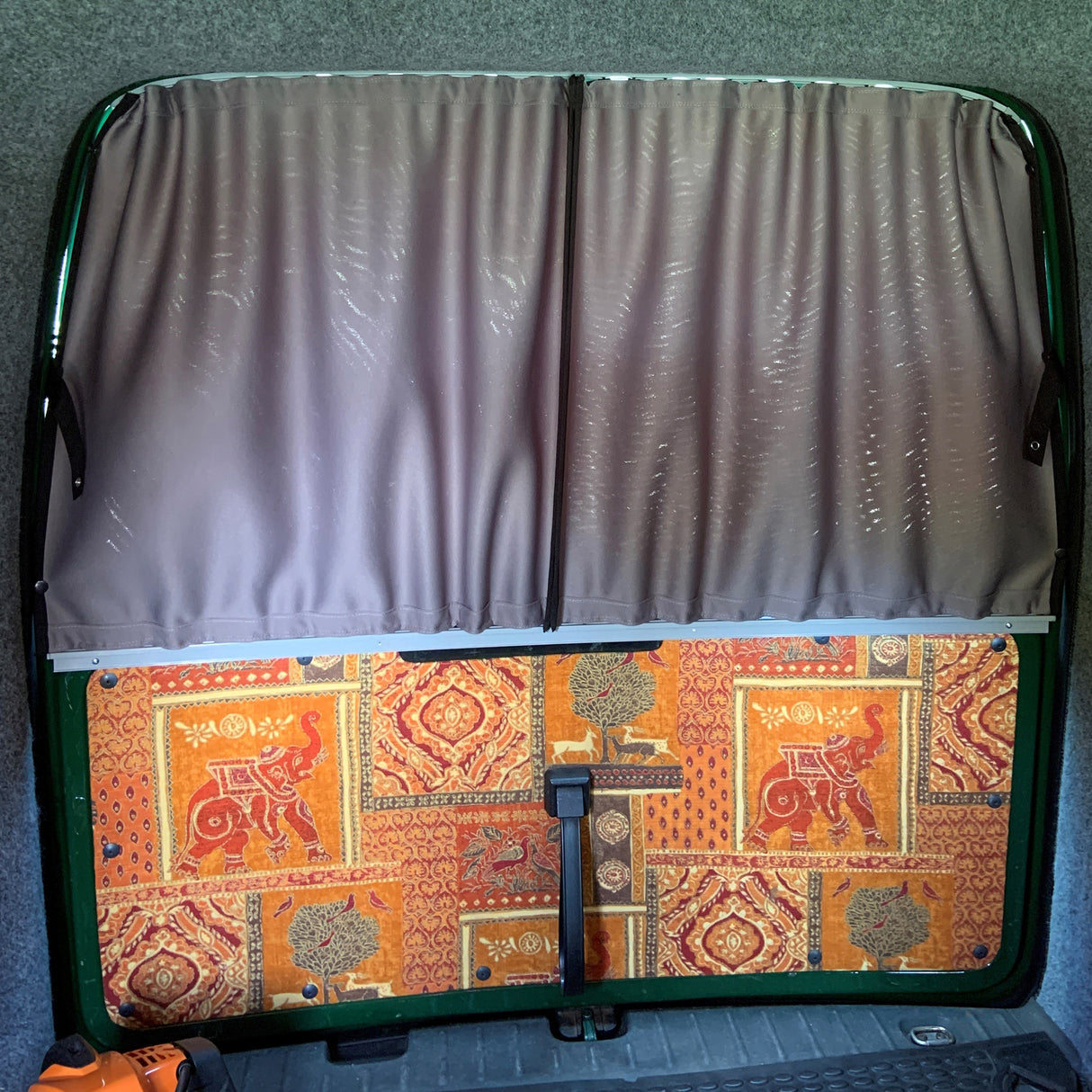 For VW Caddy Premium 1 x Tailgate Window Curtains Van-X