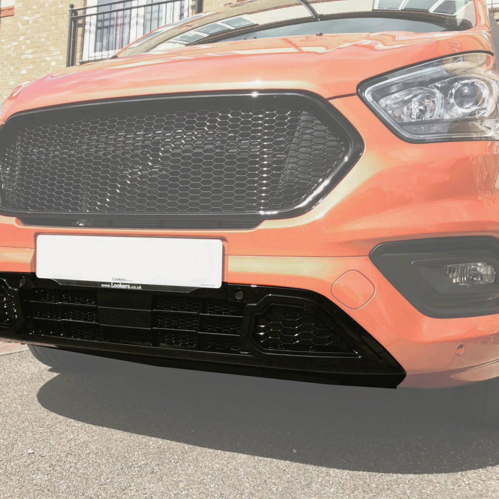 Voor Ford Transit Custom Nieuwe Vorm Voorste Onderste Grille – Honingraat Sport Stijl, Geschilderd & Klaar om te Monteren