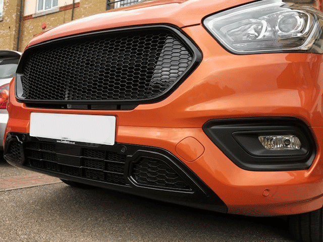 Voor Ford Transit Custom Nieuwe Vorm Voorste Onderste Grille – Honingraat Sport Stijl, Geschilderd & Klaar om te Monteren