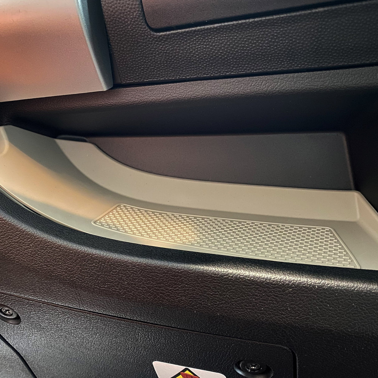 Per Fiat Ducato Inserti/Tappeti in Gomma Cruscotto Inferiore Grigio Chiaro LHD