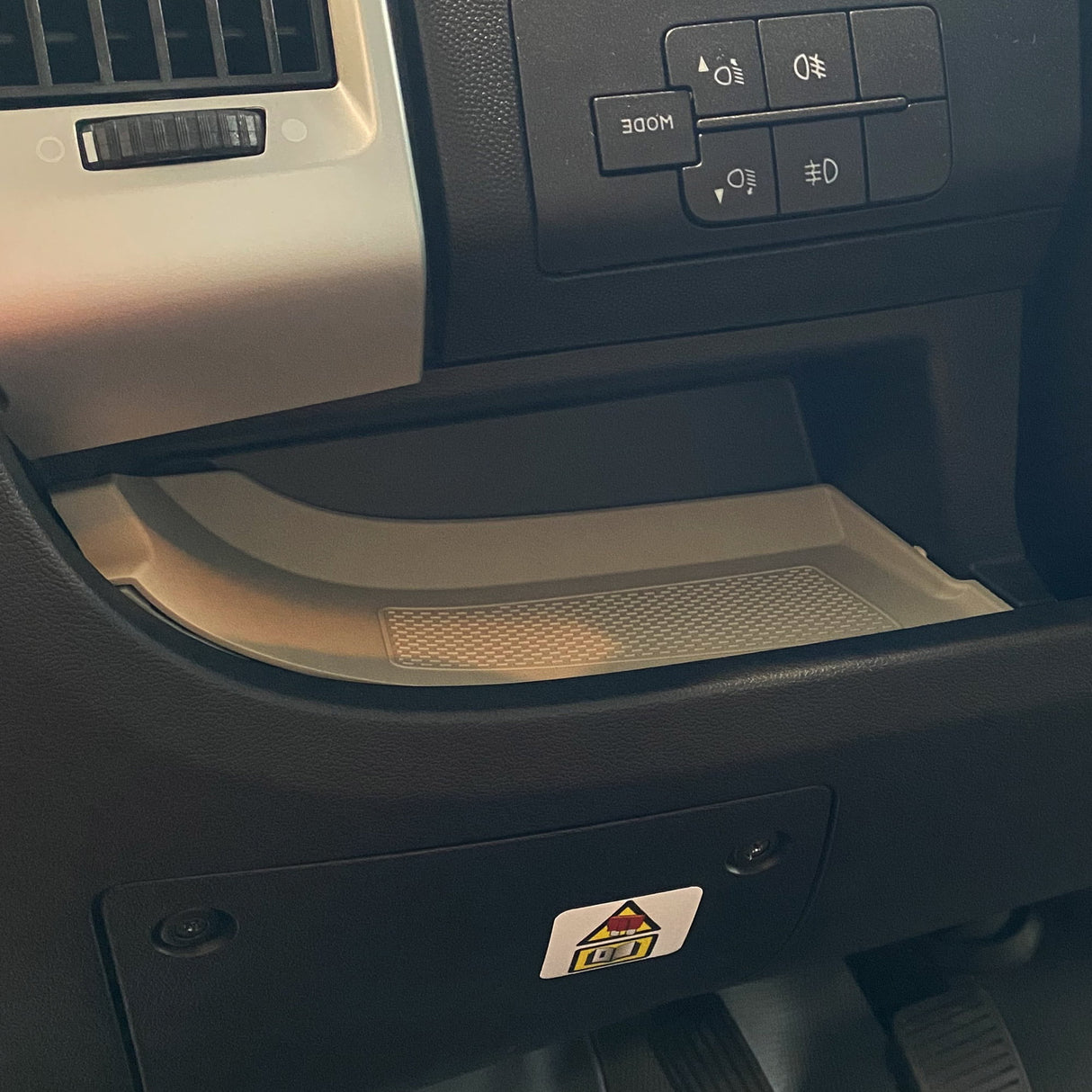 Per Fiat Ducato Inserti/Tappeti in Gomma Cruscotto Inferiore Grigio Chiaro LHD