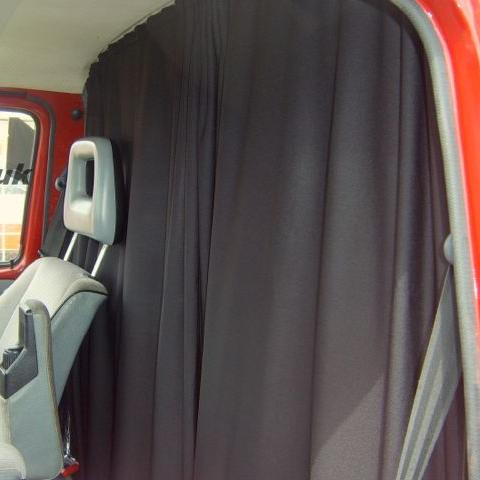 For VW T6, T6.1 Transporter Cab Divider Curtain Kit Interior Styling