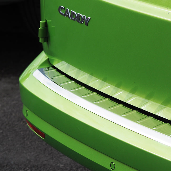 Pour VW Caddy Pare-chocs Arrière Protecteur en acier inoxydable - Couvercle de protection durable