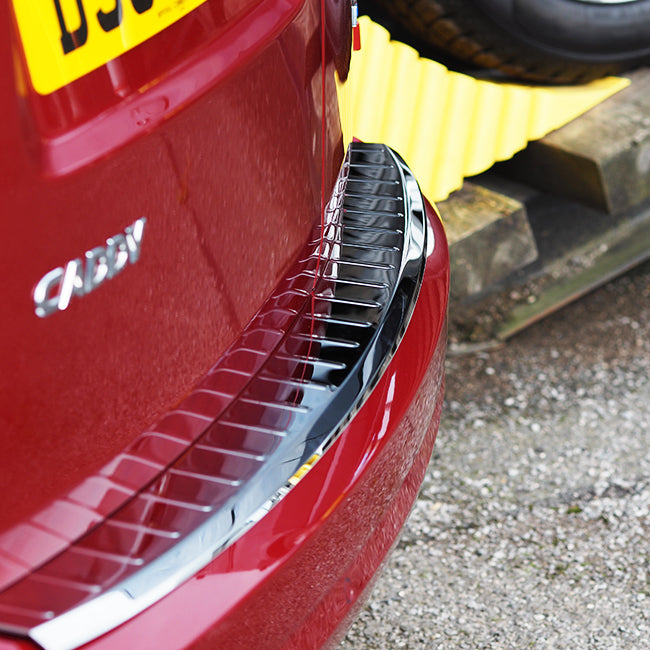 Pour VW Caddy Pare-chocs Arrière Protecteur en acier inoxydable - Couvercle de protection durable