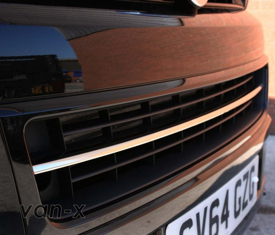 VW T5.1 Front Bumper Grille Trim Stainless Steel