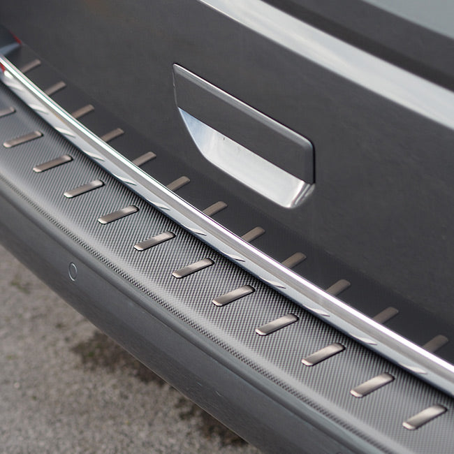 VW T6.1 Transporter Protector de Parachoques Trasero (Solo para Portón Trasero) Película de Fibra de Carbono