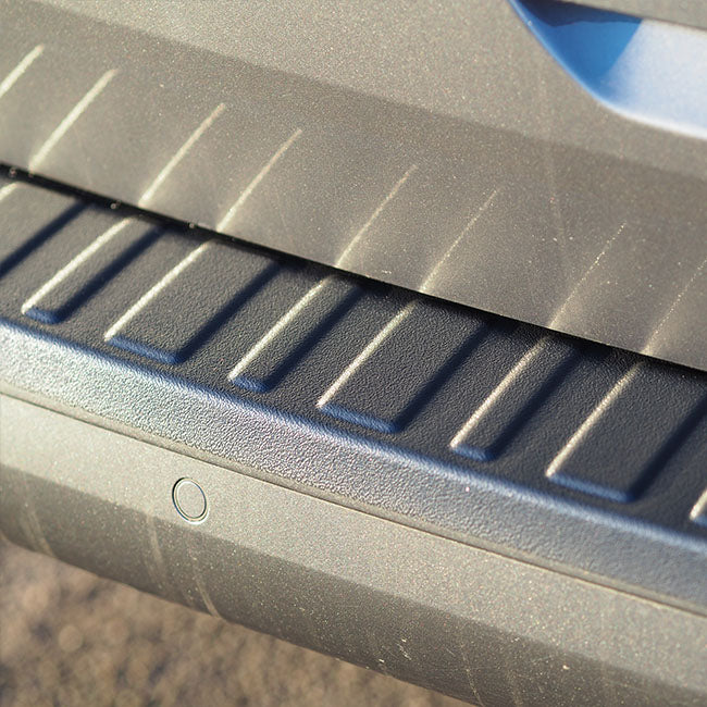 Stoßstangenschutz, hinten, Plastik Ausführung, schwarz, VW T6, Heckklappe, Van-X