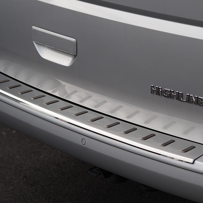 Rear Bumper Protector for VW T6 Tailgate Stainless Steel-0