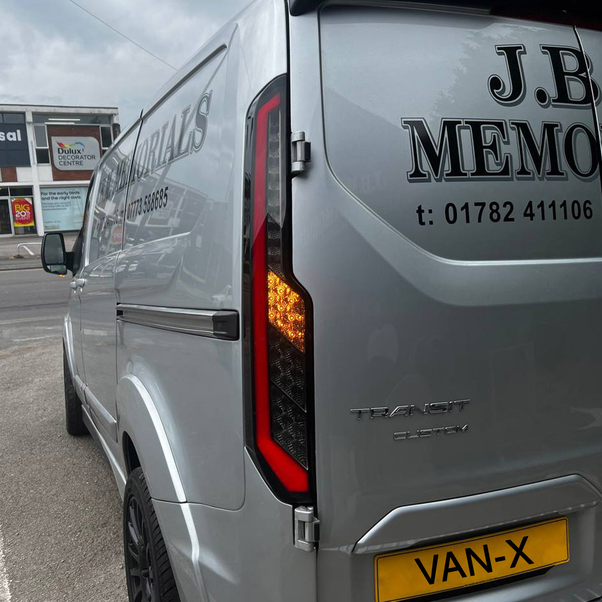 Per Ford Transit Custom Van MK2 Indicatore sequenziale Luci posteriori a LED Lenti fumé