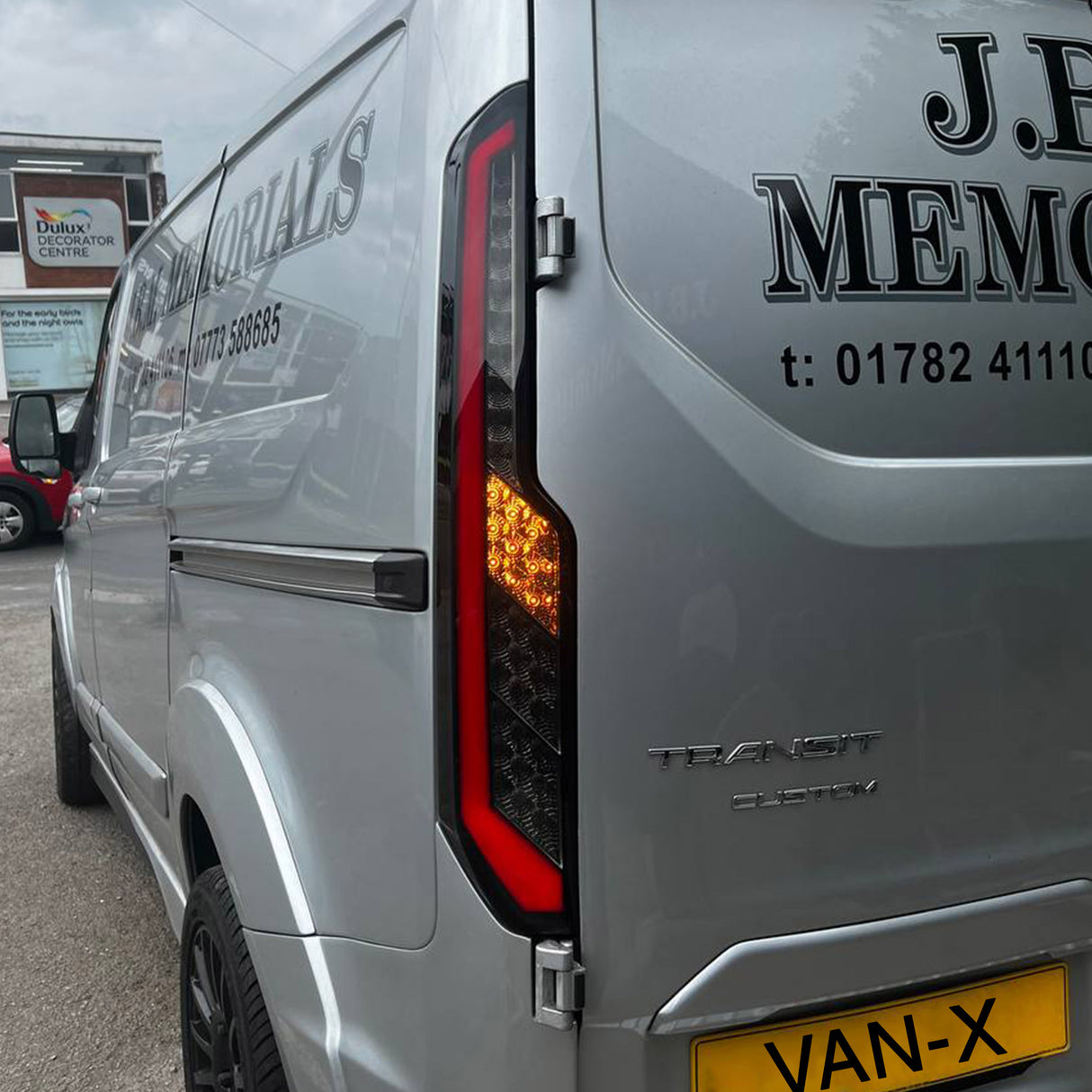 Per Ford Transit Custom Van MK1 Indicatore sequenziale Luci posteriori a LED Lenti fumé