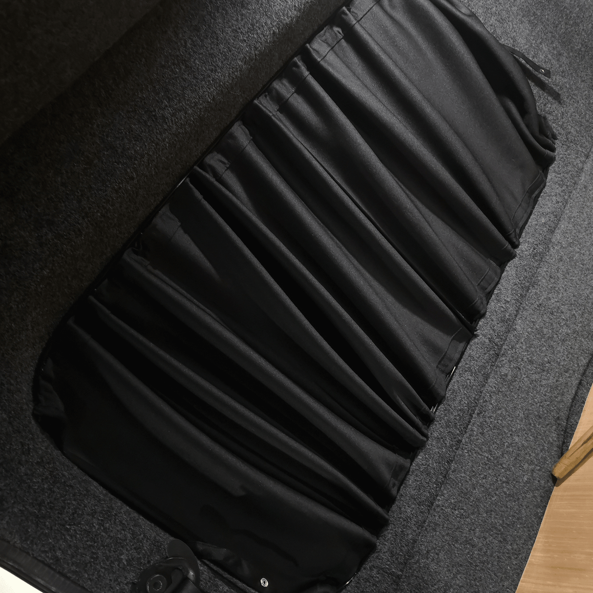 For VW Caddy Premium 2 x Rear Quarter Window Curtains Van-X