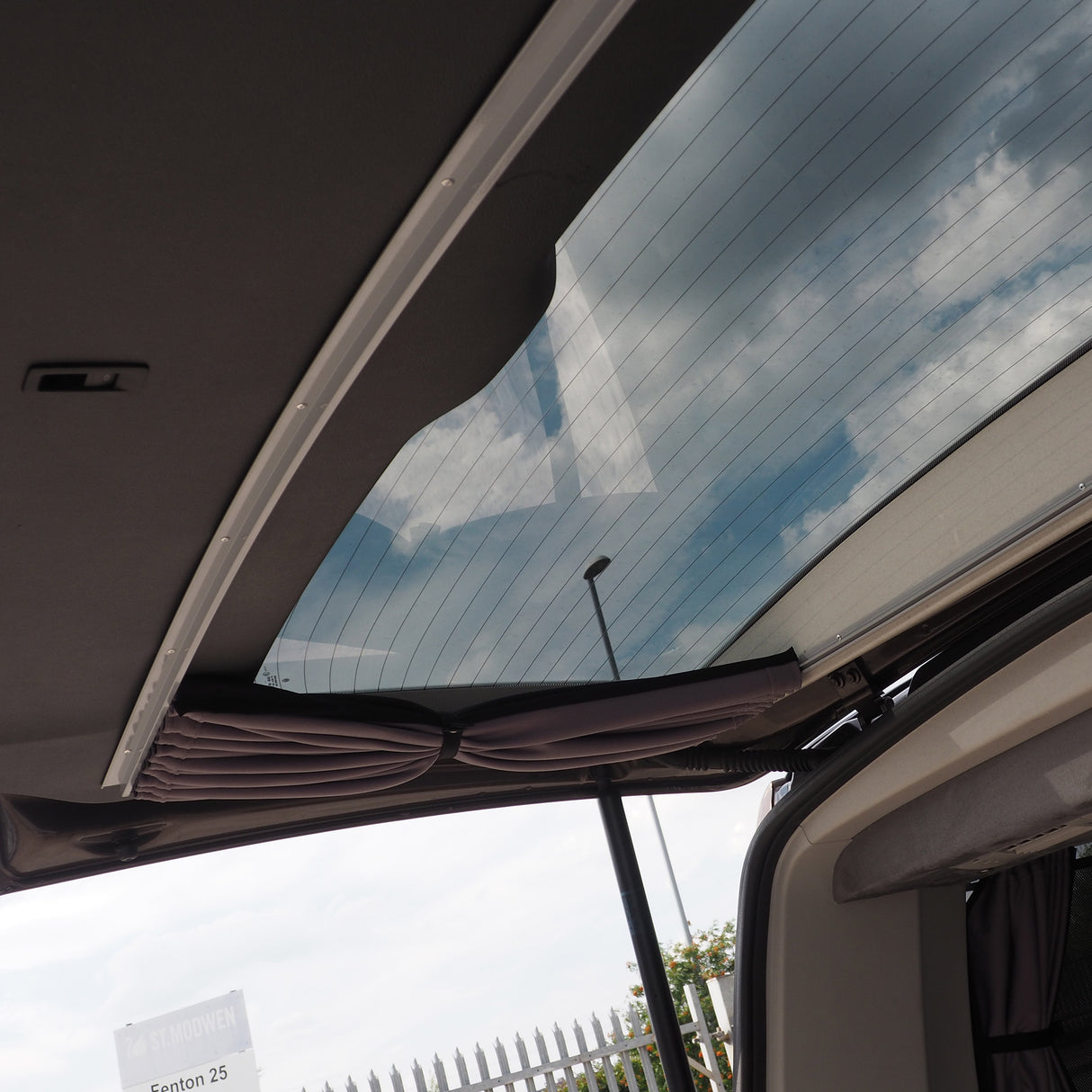 For VW T5 Premium 1 x Tailgate Window Curtain Van-X