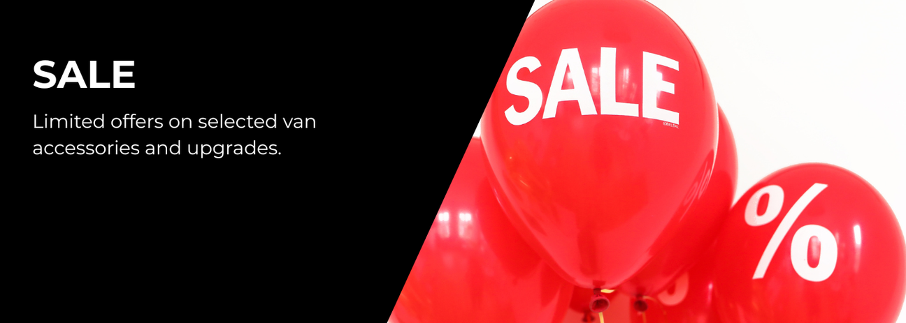 Limited offers on selected van accessories and upgrades.
