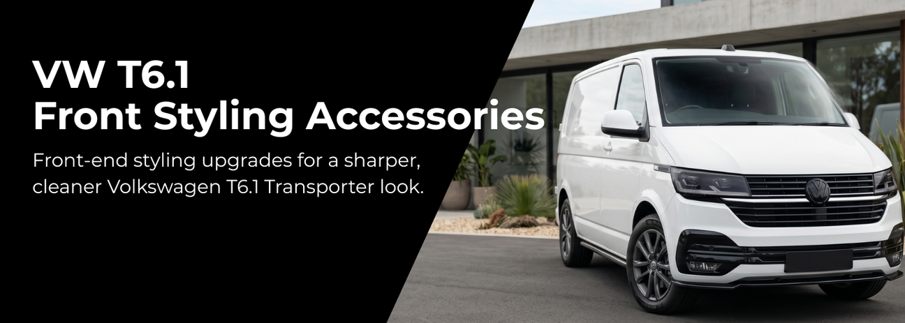 VW T6.1 front styling accessories for Volkswagen Transporter grille upgrades