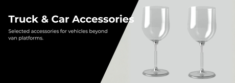 Car and truck interior with universal accessories