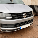 VW T6 R-Line voorgrille (2 in 1) met badge/badgeloos - matzwart