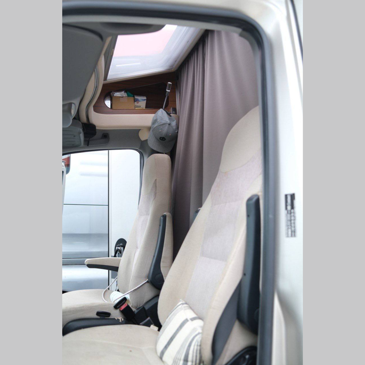 Pour un kit de rideau de séparation de cabine pour camping-car, 188cm à déplacement – rideau de confidentialité pour camping-car | Van-X