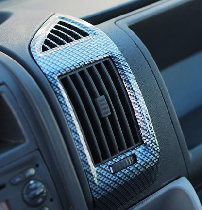 Dashboard Air Vent (Silver Carbon) For Fiat Ducato, Peugeot Boxer, Citroën Jumper