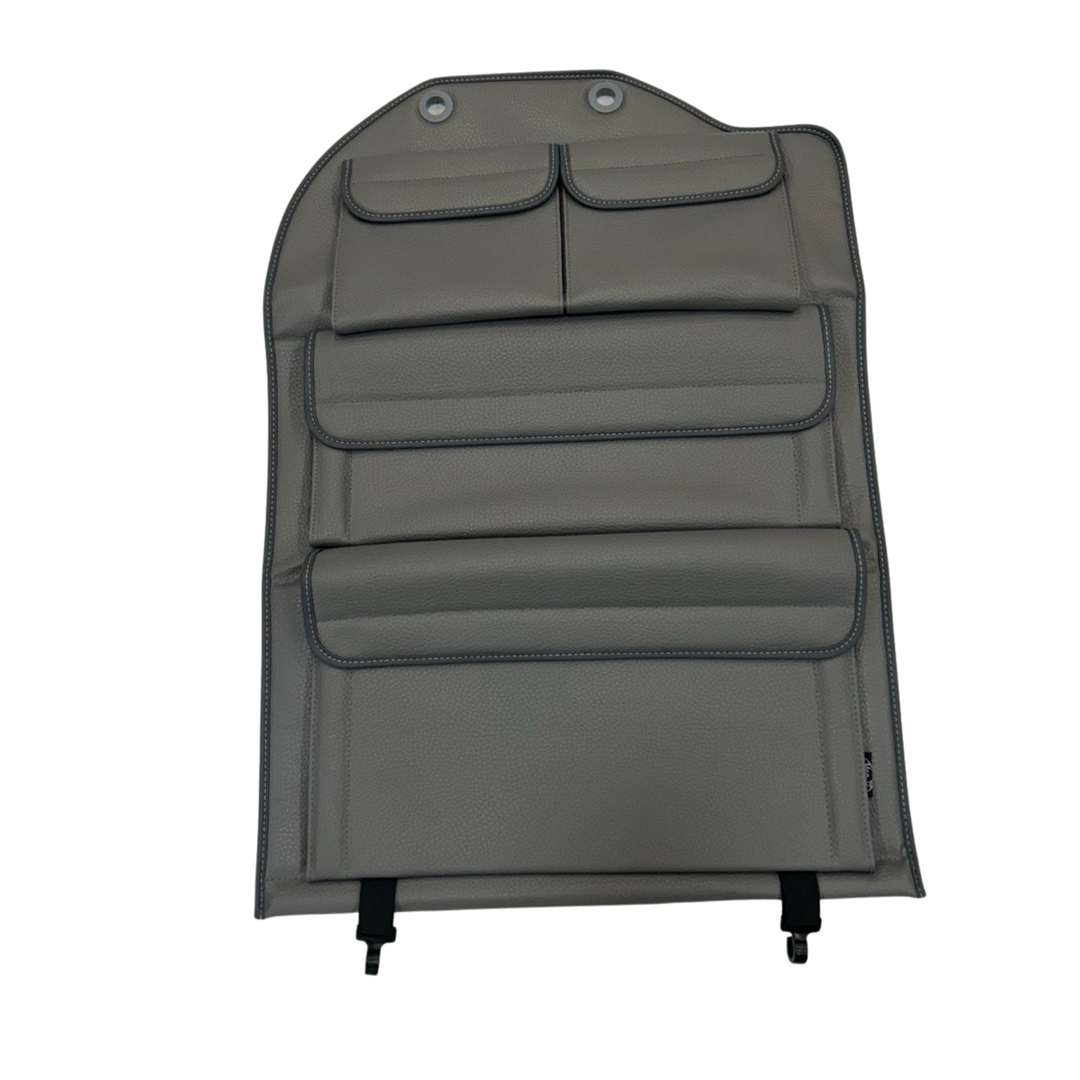 Nuovo Crafter Single/Captains Seat Organizer per sedile posteriore in similpelle - Grigio scuro