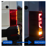 Pour Protections de Feux Arrière Volkswagen Crafter - Hammerite Ultimate Matte Black (à partir de 2018)