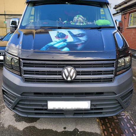 Para VW Crafter New Shape Protectores de faros – Negro brillante – Protección premium | Van-X