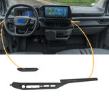 For New Transit Custom Lower Dash Trims - Gloss Black | Van-X