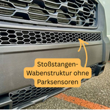 Citroen Jumper Bumper Honingraat zonder Parkeersensoren - Mat Zwart
