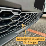 Peugeot Boxer Onderbumper Honingraat Grille - Mat Zwart