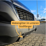 Peugeot Boxer Onderbumper Honingraat Grille - Mat Zwart