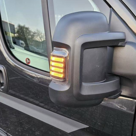 Pour Citroën Jumper Signal Latéral Miroir Voyant LED Lumière - Lentille Fumée