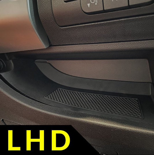 Fiat Ducato onderste dashboard rubberen inzetstukken/matten zwart LHD