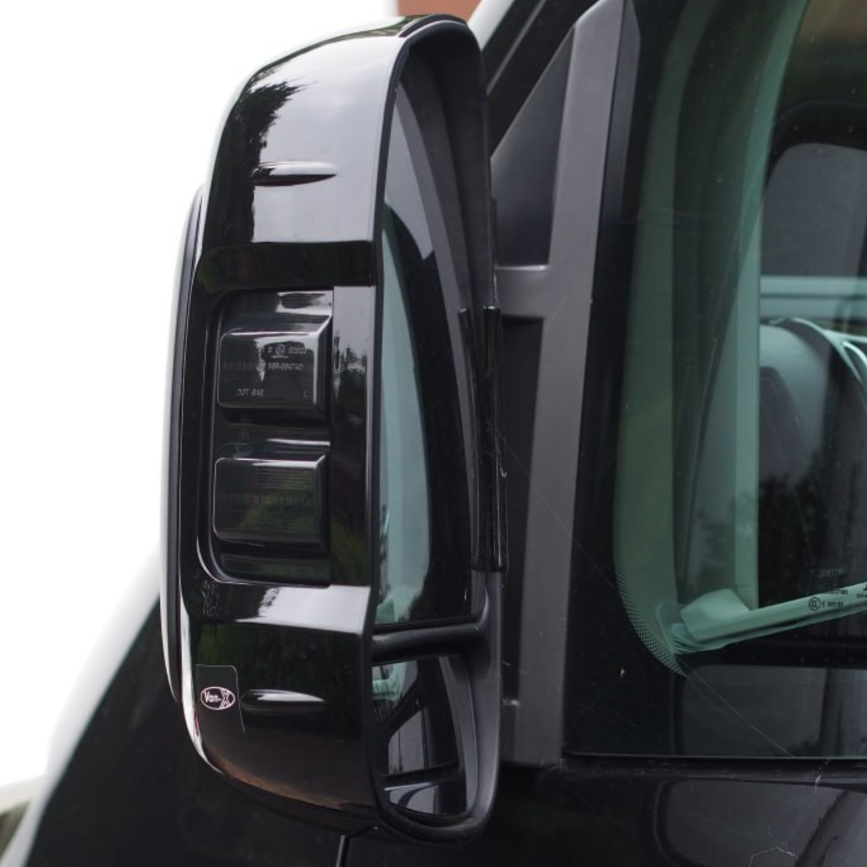 For Peugeot Boxer (2007-2024) Wing Mirror Cap/Covers (Set of 2) - Black | Van-X
