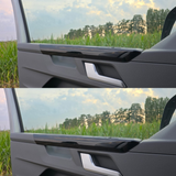 Voor VW T6.1 Transporter Dashboard Upgrade Van-X – Premium 4-delige glanzend zwarte onderpaneelafwerking en deurkaartset