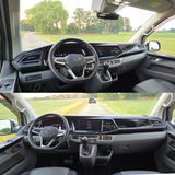 Voor VW T6.1 Transporter Dashboard Upgrade Van-X – Premium 4-delige glanzend zwarte onderpaneelafwerking en deurkaartset