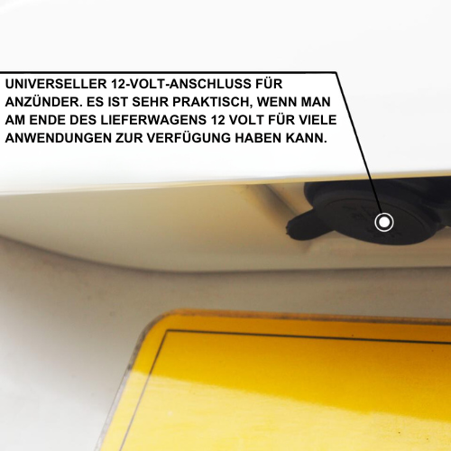 VW T5, T5.1, nummerplaateenheid achter schuurdeur – diepzwart