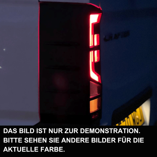 Rejillas de protección para luces traseras MAN TGE / Volkswagen Crafter Nueva Generación en negro brillante