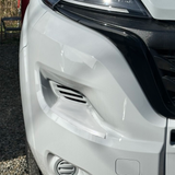 Para Fiat Ducato Protectores de placa de pie de parachoques delantero - Blanco, juego de 2 | Furgoneta-X