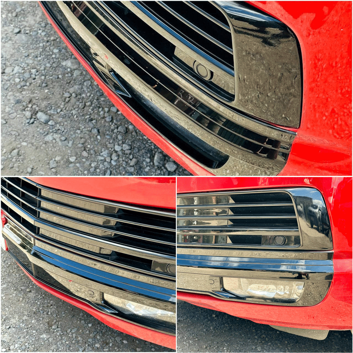 For VW T6 Highline Front Bumper XL Grille | Gloss Black ABS Upgrade | Van-X
