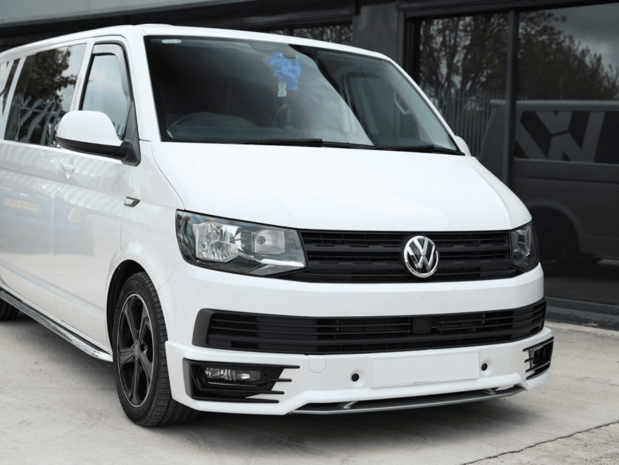 Finiture della griglia anteriore VW Transporter T6 (4 pezzi) - nero opaco