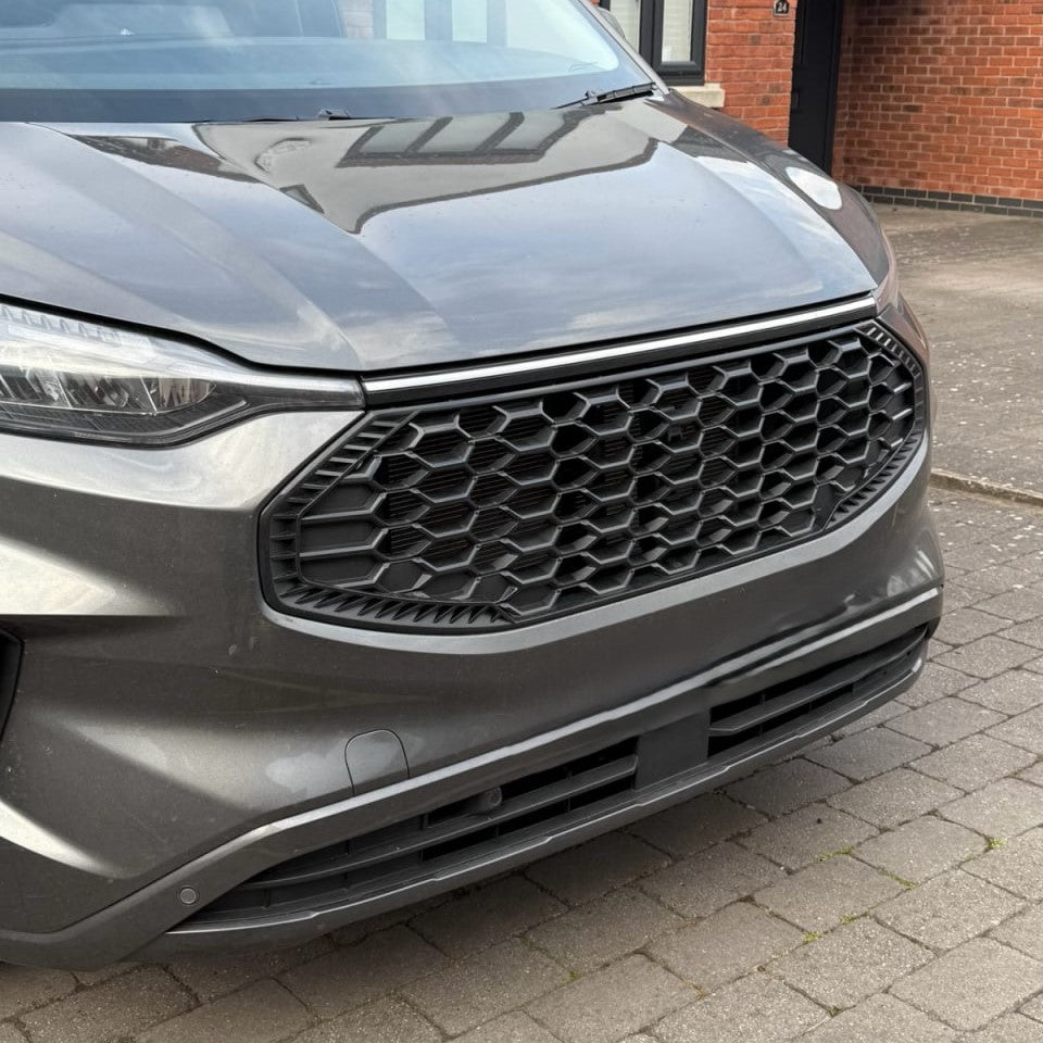 Para parrilla delantera Ford Transit Custom 2024+ – Negro brillante | Actualización elegante y duradera