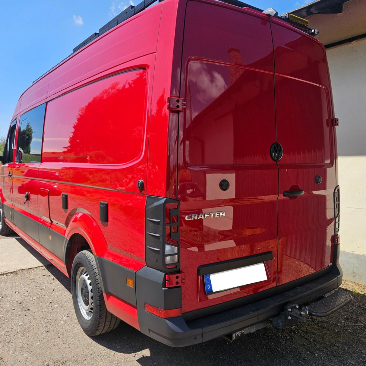 Pour Protections de Feux Arrière Volkswagen Crafter - Noir Mat (à partir de 2018)