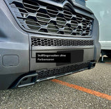 Paraurti Citroen Relay Honeycomb senza sensori di parcheggio - Nero lucido