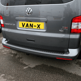 Protezione paraurti posteriore in plastica nera per VW T5 Transporter